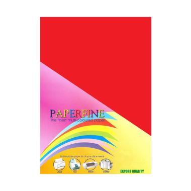 Paperfine Kertas HVS Warna - Red [A3/ Isi 25 Lembar] Red