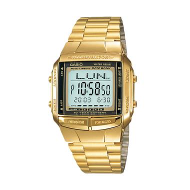 #DIJAMINMURAH - CASIO DB-360G-9A Databank Original Jam Tangan Wanita - Gold Emas