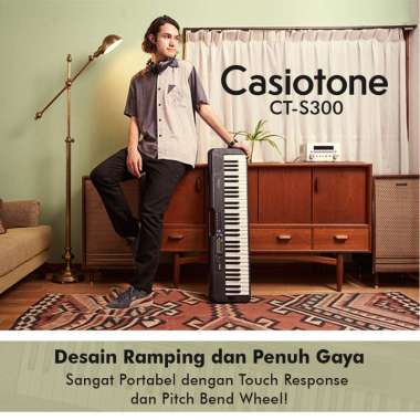 CASIO CT S300 Keyboard CT S300 Hitam