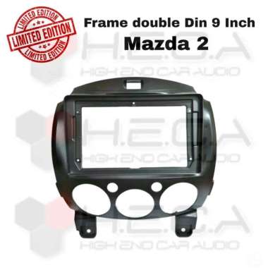 Frame 9 inch MAZDA 2 Double Din 9" hitam