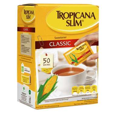 Promo Harga Tropicana Slim Sweetener Classic 50 pcs - Blibli
