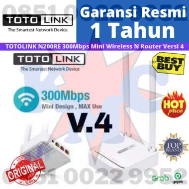 WIRELESS ROUTER TOTOLINK N200RE N 200RE - VERSI 4.0