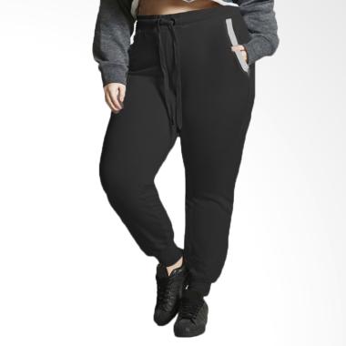 JCFASHION NOSH Maura Big Size Celana Jogger Wanita - Black