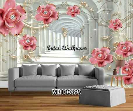 Wallpaper Dinding 3d Bunga Mawar Image Num 76