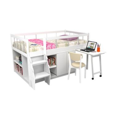 Funkids Austin 02-120 TD Tempat Tidur Anak - White