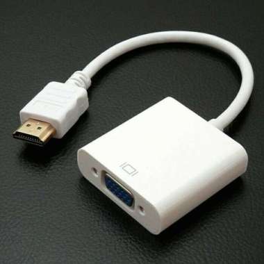 CONVERTER HDMI TO VGA / KABEL HDMI TO VGA putih