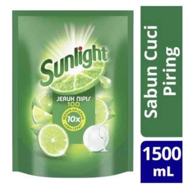 Sunlight Sabun Cuci Piring Jeruk Nipis 1600 ml-Pencuci Piring Sabun Cuci Dishwash Sabun Cuci Piring 