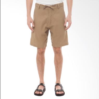 Tendencies Linen Short Celana Pria - Stone