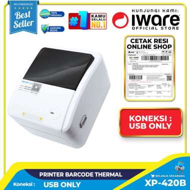 Promo Iware Printer Barcode Thermal Alamat / Label XP-420B ...