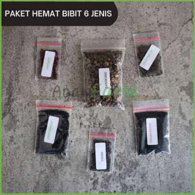 Benih / bibit / biji sayur hidroponik paket isi 6 jenis sayur