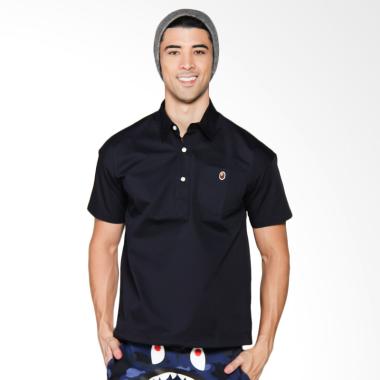 A Bathing Ape Pullover Shirt Atasan Pria - Navy