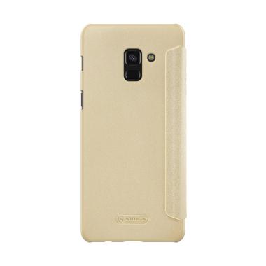 Nillkin Flip Case (Sparkle) - Samsung Galaxy A8 2018 / Galaxy A8 2018 Duos - Gold Gold