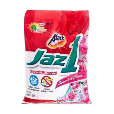 ATTACK Jaz1 Semerbak Cinta Deterjen Bubuk [850 g] Jaz1 Deterjen Bubuk Semerbak Cinta 850gr