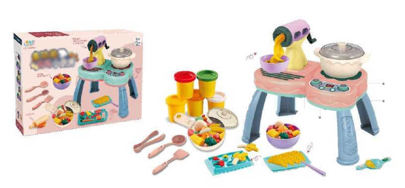 OEM ONE-M162 Mainan Kitchen Set Anak Plastisin Cetakan Mie / Mainan Dapur Anak Perempuan Masak Masak