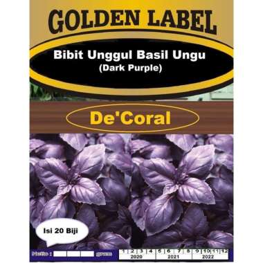 Bibit Unggul Basil Ungu Dark Purple | Benih Basil Ungu Herbal