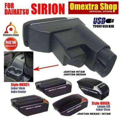 Armrest Sirion 2018 Consule Box Sirion Armrest Box Sirion Usb Omextra BLACK