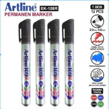 Spidol Artline 109 R / Spidol arline permanen / artline 109 R permanen / Spidol 109 R hitam