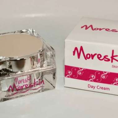 MORESKIN Day Cream Original - Krim Pemutih Wajah Glowing Cepat / Pemutih Muka Permanen / Pencerah Wa