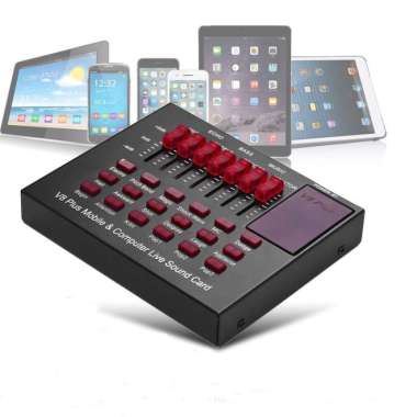 Soundcard V8 Plus Bluetooth Audio USB External Taffstudio Microphone