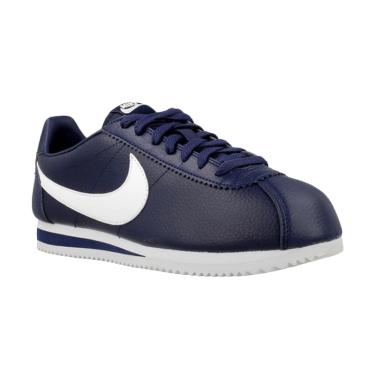NIKE Men Running Classic Cortez Lea ... t Navy White [749571-414]