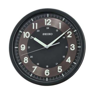 Seiko QXA628-K Glow in the Dark Minute Marker Quiet Sweep Jam Dinding [31 cm]