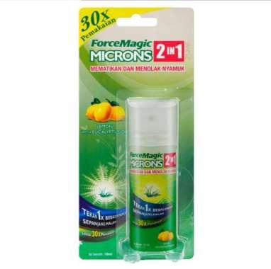 Force Magic Microns 2 In 1 Lemon Eucalyptus 10ml Spray Blister Hijau