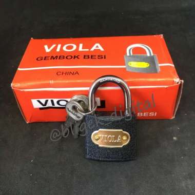 Gembok besi hitam - kuning VIOLA 30 - 40 mm 40 mm hitam