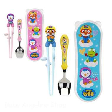EDISON PORORO PETTY SPOON CHOPSTICK CASE SET SENDOK SUMPIT MAKAN ANAK - PETTY