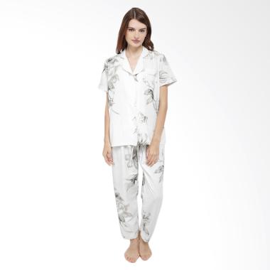 Madeleine's Jessamine Long Setelan Baju Tidur Wanita - White