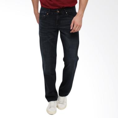 Edwin Regular Fit Celana Jeans Pria - Hitam [EDW 202]