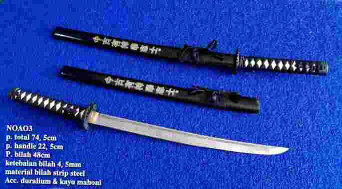 Katana Wakizashi The Last Kanji Hitam