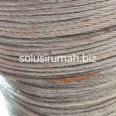 tali kawat full baja iwrc kabel seling 3mm 3 mm 1m permeter wire rope