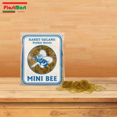 Minibee Karet Kuning (Biru) / Karet Gelang Pembungkus / Rubber Bands