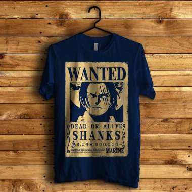 KAOS ONE PIECE BOUNTY SHANKS TERBARU NAVY XS