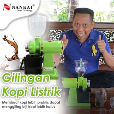 Mesin Giling Kopi Listrik Coffee Grinder Gilingan Kopi Electric NANKAI hijau