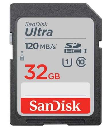 SD Card SANDISK 32gb CL10 120mbps Ultra / Sd Card 32gb 120MBPS - Original