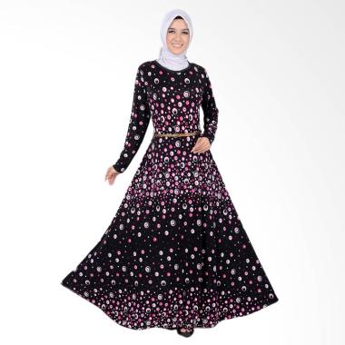 Jfashion Maxi Tangan Panjang Corak ... Wanita - Violin Dot Pink