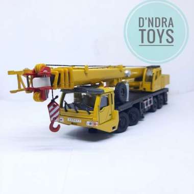 Tiny City DX8 Mobile Crane Diecast Miniatur Alat Berat Crane 1:55