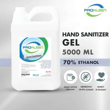 Hand Sanitizer GEL 70% FOOD GRADE Antiseptik PROKLEEN 5L Berat Sesuai - NON Food Grade