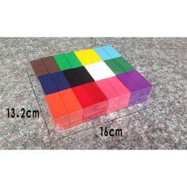[FREE ONGKIR] BALOK DOMINO MAINAN BALOK 120 PCS ZMY MULTI WARNA KAYU PLASTIK SUSUN EDUKASI PUZZLE
