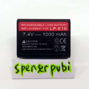 Baterai Canon EOS 3000D 4000D 2000D 1500D 1300D 1200D LP-E10 Battery