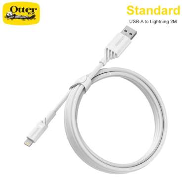 OtterBox Cable Data Lightning Rugged iPhone MFi 3.0A White 2M