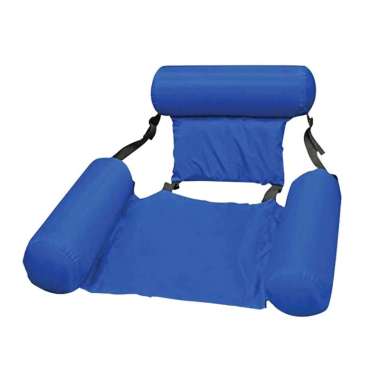 Durable Water Hammock Floating Chair Pool Water Sofa Lounge Bed Blue Biru