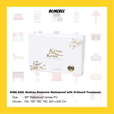 King Koil Mattress Protector Waterproof Jersey w/ Vi-Guard Treatment 200 x 200