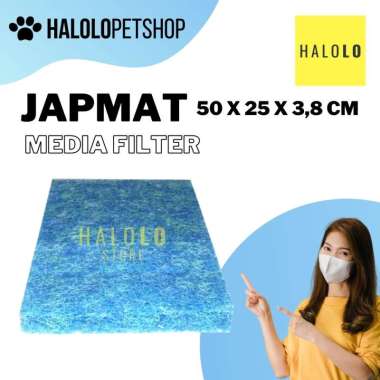 Japmat Original Media Filter Kolam Aquarium Japmat 50 x 25 x 3.8 cm