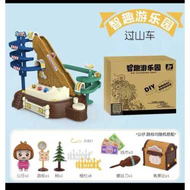 Diy Amusement Park / Playground / Mainan Merakit Playground / Mainan Edukasi Roller Coaster