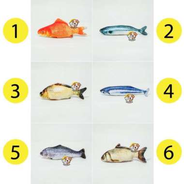 Mainan Kucing Boneka Ikan Isi Catnip