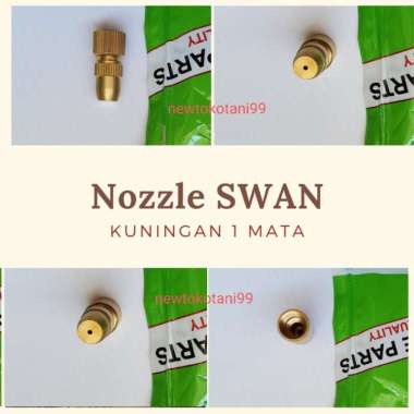 Nozzle 1 mata kuningan SWAN manual elektrik spuyer besi sparepart swan