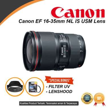 Lensa Canon EF 16-35mm f4L IS USM Lens DSLR f 4L Ultrasonic Motor