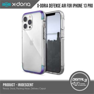 X-Doria Defense Air Hard Case Iphone 13 Pro Shockproof Raptic Casing Iridescent